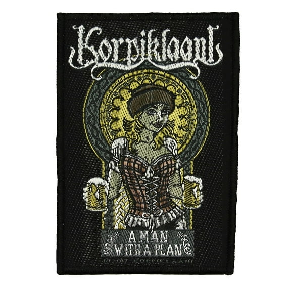 Korpiklaani A Man With A Plan Patch Folk Metal Music Band Woven Sew On Applique