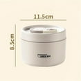 thumbnail image 5 of 3 Pcs Portable Lunch Container Set Separate Stackable Stainless Lunch Container with Lunchs Bag Bento Box Hot Food Lunch Containers Blue 9.4 In, 5 of 8