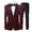 Red, variant on Men's 3 Piece Sequined Suit Set, One Button Slim Fit Shiny Dress Coat Jacket with Pants and Bow Tie, Formal Tuxedo for Wedding Prom Party Black XXXXXXL