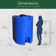 thumbnail image 3 of WaterPrepared 55 Gal Stackable Design Utility Water Tank with Large Cap (2 Pack), 3 of 7