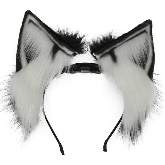Moving Cat Ears Headband Electric Animated Ear Headwear, Fox Style Ear Headpiece Accessory for Parties, Festivals and Dress Up Events
