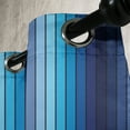 thumbnail image 3 of Ambesonne Navy Grommet Curtain, Plaques in Blue Borders, 50" x 96", Dark Blue and Pale Blue, 3 of 6