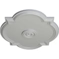 thumbnail image 3 of Ekena Millwork 24"W x 20 1/2"H x 1 1/8"P Waltz Ceiling Medallion (Fits Canopies up to 5 1/4"), Hand-Painted Frost, 3 of 5