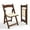 Brown, variant on VINGLI Wooden Folding Chairs with Cushion, Portable and Durable Foldable Seating for Indoor & Outdoor Events, 1 Pack