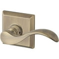 thumbnail image 1 of Levier Incurvé & Rose Carré Traditionnel&44; Laiton Mat & Noir, 1 of 1