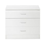 SamyoHome 3-Drawer Drawer Dresser Beside Table Chest Clothes Storage Bedroom Cabinet