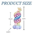 thumbnail image 5 of Large Size Balloon Set Children's Balloon for First Birthday Party Aluminum Foil Balloon Set, 5 of 5