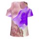 thumbnail image 4 of Camisas de Manga Corta para las Mujeres Blusa de Cuello Redondo de Impresión Casual, Top de Algodón de Imitación Ligero para el Hogar, el Uso Diario Y las Cuatro Estaciones, 4 of 4