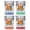 Multicolor (4-Pack), variant on Santa Fe New Mexico Vintage Design Souvenir 2 oz Square Shot Glass – Red