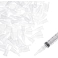 thumbnail image 1 of 100 adaptadores de punta de jeringa blancos, dispensador de plástico para transferencia de jeringas., 1 of 6