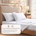 thumbnail image 6 of Corno d'Oro - 100% Turkish Cotton Soft Luxury Bed Sheet and Pillowcase Set for Sensitive Skins and Hot Sleepers - Queen - OEKO-TEX Certified, 6 of 11