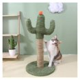 thumbnail image 5 of Cat Scratching Post, 23.6" Cactus Cat Scratcher Kitten Scratch Post with Sisal Rope for Indoor Cats Claw Scratcher, Vertical Green Cat Tree with Dangling Ball for Kitties Medium, 5 of 9
