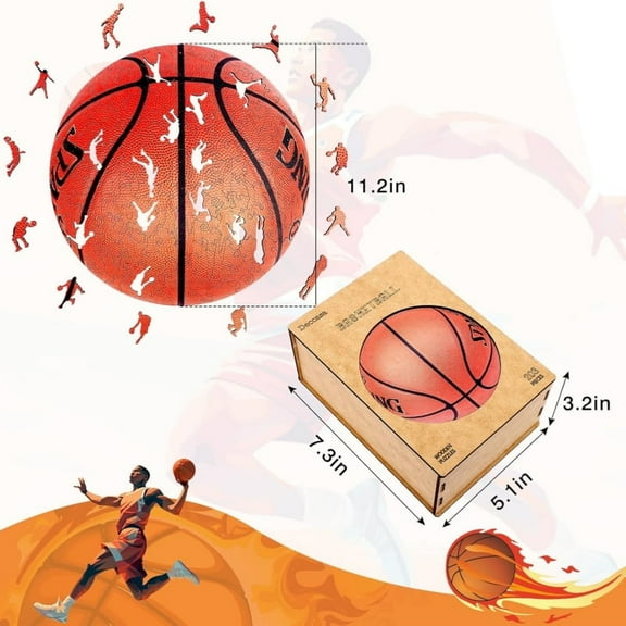 Jigsaw Puzzle Basketball Jigsaw Puzzle, Creative and Fun, Adult, 1 Count