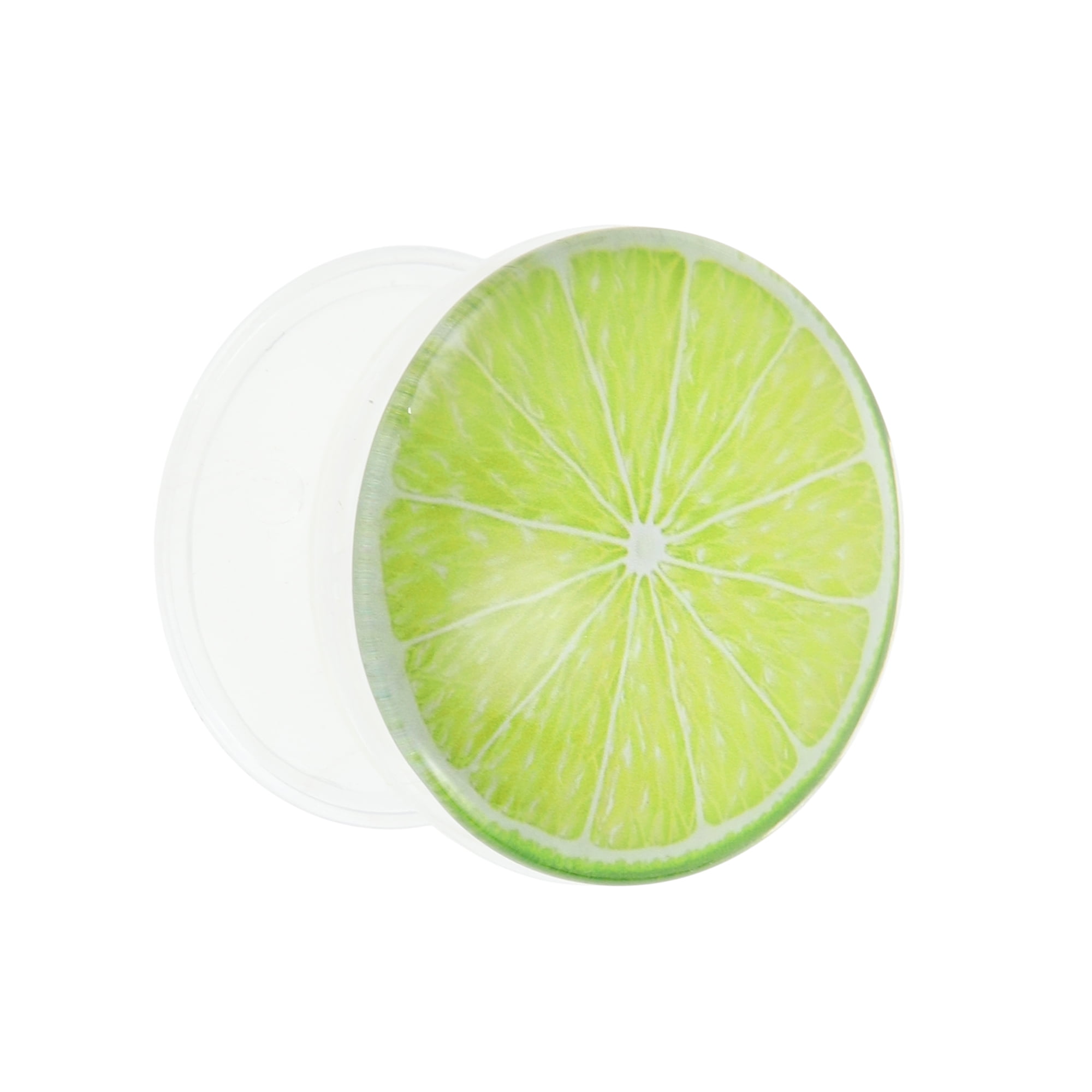 Unique Bargains Crystal Glass Phone Grip 1 Pc Yellow Green Lemon