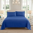 thumbnail image 2 of Sweet Home Collection 1500 Series Bed Sheets - Extra Soft Microfiber Deep Pocket Sheet Set - Royal Blue, California King, 2 of 6