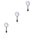 thumbnail image 1 of Transemion Bike Rearview Mirror Mountain Handlebar Wide Angle Wear-resistant Rear Back View Mirror Improving Riding Safety Black 8.5cm 3Set, 1 of 6