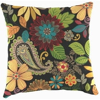 Jordan Manufacturing 18" x 18" Gaya Pizzazz Multicolor Floral Square Outdoor Throw Pillow