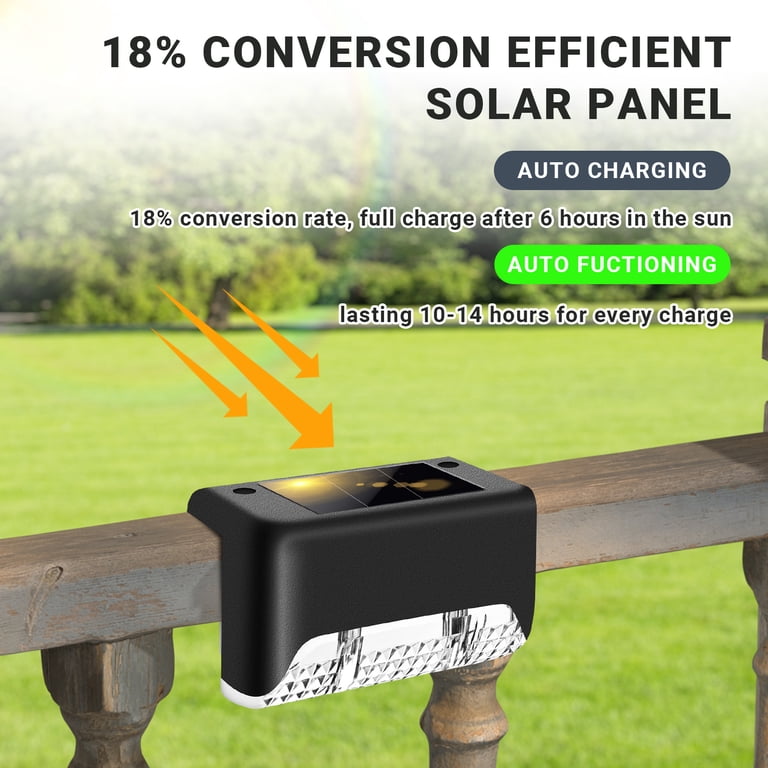 IJIL Solar Step Lights, Warm White, 16-Pack photo 4