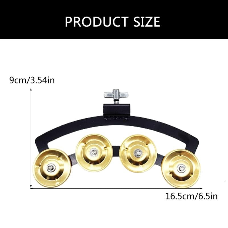 CEORPER Music Rhythm Tambourine Handheld Percussion Snares Tambourine for Drummers