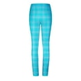 thumbnail image 6 of Sakmal Buttery Soft Women Leggings Blue Butt Lifting High Waisted Compression Yoga Pants Full Workout Plaid Leggings with Pockets, 6 of 6