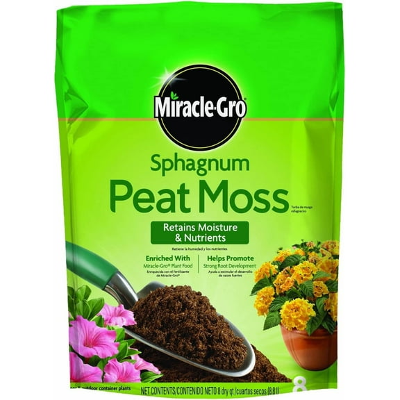 Scotts Miracle Gro Sphagnum Peat Moss Soil, 8 qt