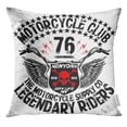 thumbnail image 1 of RYLABLUE Vintage Motorcycle Graphic Design Motorbike Race Throw Pillowcase Cushion Case Cover, 1 of 1