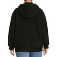 thumbnail image 3 of Terra & Sky Women's Plus Size Full-Zip Faux Sherpa Jacket, 3 of 5