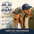 thumbnail image 3 of WGRFFH Washed Washed Cotton Baseball Cap with Funny print,Adjustable Vintage Distressed Dad Hat,Curved Brim Casual Trucker Cap for Daily Wear Outdoor Weekend Street Outfit for Men Women Navy, 3 of 5