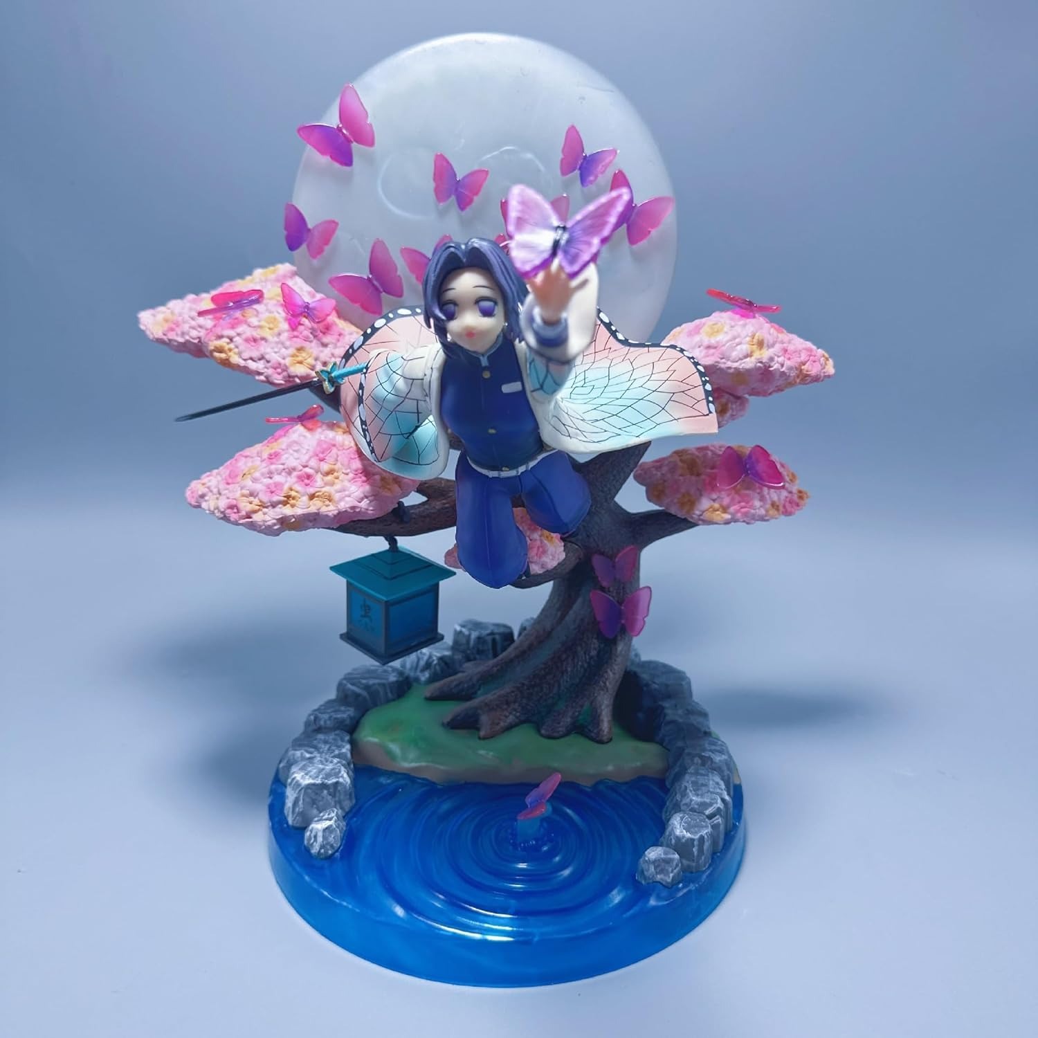 Kochou Shinobu, Moon Scene Kochou Shinobu Anime Figures 31cm/12.2inch PVC Character Figurine Model Handicrafts for Anime Fans Gift