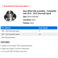 thumbnail image 2 of Rear Wheel Hub Assembly - Compatible with 2013 - 2015 Chevy Spark 2014, 2 of 2