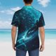 thumbnail image 4 of Fotbe Futuristic Jet Ski Adventure Camisa Hawaiana para Hombre Unisex – Camisa Casual de Verano con Botones de Manga Corta de Algodón y Lino,Large, 4 of 7
