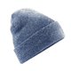 thumbnail image 1 of Beechfield - Gorro con vuelta original para adultos (Azul Marino Jaspeado Admiral), 1 of 2