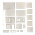 thumbnail image 2 of Make Market DIY Miniature Townhome Kit, 1:12 Scale Unfinished Plywood House, Natural, 30" Height, 21-Piece Set, 2 of 7