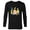 Black, variant on Family Happy Easter - Long Sleeve T-Shirt for Men - Customized-Athletic Heather