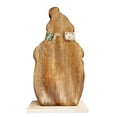 thumbnail image 2 of Rustic Mini Wood Standing Snowman & Santa Claus Figurines Christmas Ornament Tabletop Mantle Centerpiece Decoration Wood Antique Snowmen Santa Happy Christmas Winter Decor 9.75" H, 2 of 7