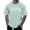 H1168 Light Green, variant on Curuila Mens Tshirts Short Sleeve Letter Print Crew Neck Pullover For Men Summer Soft Casual Tops Black Size 4Xl