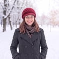 thumbnail image 3 of Loritta 2 Pack Women Winter Hat Slouchy Warm Knit Beanie Cap Black and Red, 3 of 10