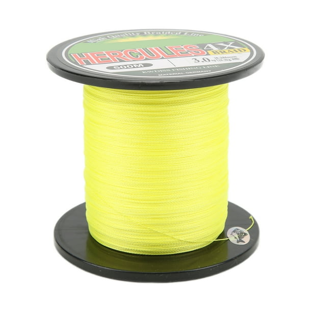 PE Fishing Line, No Fading 500m Fishing Line Strong Tensile Force Raw Silk  Environmental For Saltwater For Freshwater NO. 4.0 Five Colors,NO. 0.8