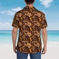 thumbnail image 4 of Balery Beautiful Ethnic African Women Camisas hawaianas de manga corta para hombre, camisas playeras de corte holgado, camisas de vacaciones con botones,3X-Large, 4 of 7
