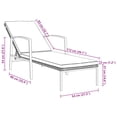 thumbnail image 4 of vidaXL Sun Loungers 2 pcs with Table Poly Rattan Brown, 4 of 5