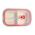 thumbnail image 2 of Microwavable Ceramic Bento Box With Seal Rectangular Shape With Dividers, 2 of 11