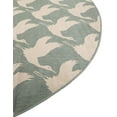 thumbnail image 4 of Unique Loom Outdoor Coastal Collection Area Rug - Seabreeze (6' 1" Round Stone Blue/Ivory), 4 of 9