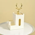 thumbnail image 3 of Tissue Box Cover Organizer, Portable Tissue Holder Rectangular, Desk Organizer with Tissue Holder, 3 of 5