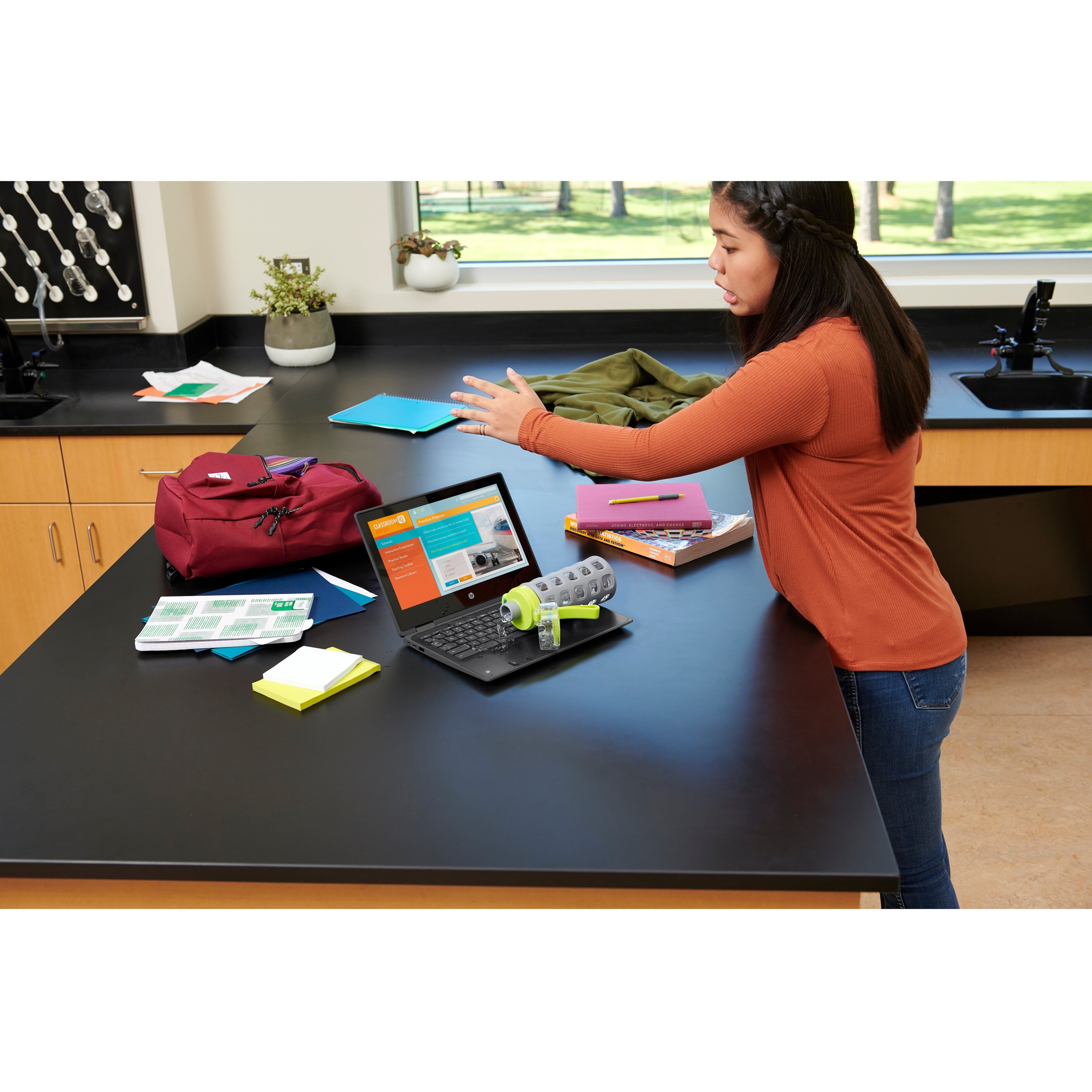 HP Chromebook x360 11 G3 EE 11.6" Touchscreen 2 in 1 Chromebook - Intel Celeron N4020 - 4GB - 32 GB Flash Memory - Intel UHD Graphics 600 - Chrome OS - Chalkboard Gray