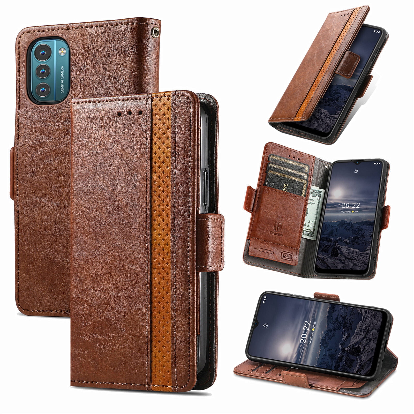 Case for Nokia G21 Cover Leather Wallet Folio Case Book Design