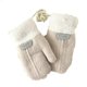 thumbnail image 1 of M Manoplas de invierno de Color sólido, guantes gruesos, guantes lindos de felpa cálidos a prueba de viento, 1 of 5