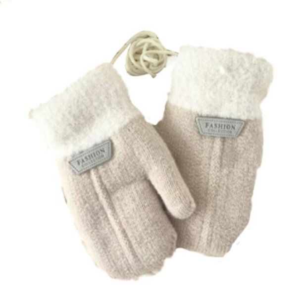 M Manoplas de invierno de Color sólido, guantes gruesos, guantes lindos de felpa cálidos a prueba de viento
