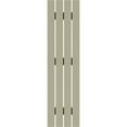 thumbnail image 4 of Ekena Millwork 23"W x 71"H Timberthane Faux Rustic Four Board Spaced Board-n-Batten Faux Wood Shutters, Rough Cedar (Per Pair), 4 of 9