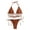 Coffee, variant on Cheers US Women's Sexy Braid Halter Cutout Brazilian 2PCS Bikini Sets Swimsuit
