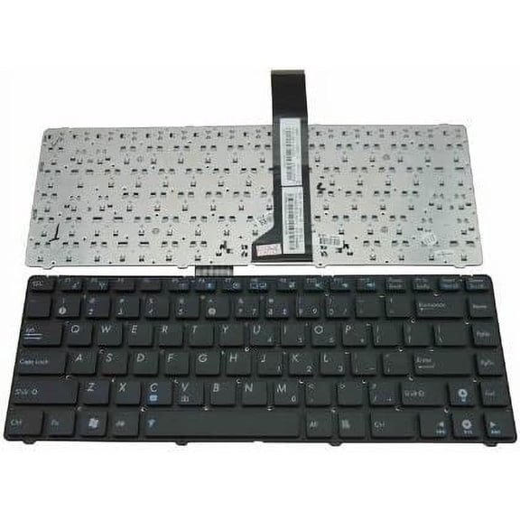 New Laptop Keyboard (Without Frame) Replacement for ASUS U46 U46E U46S U46SV U46SM US Layout Black Color
